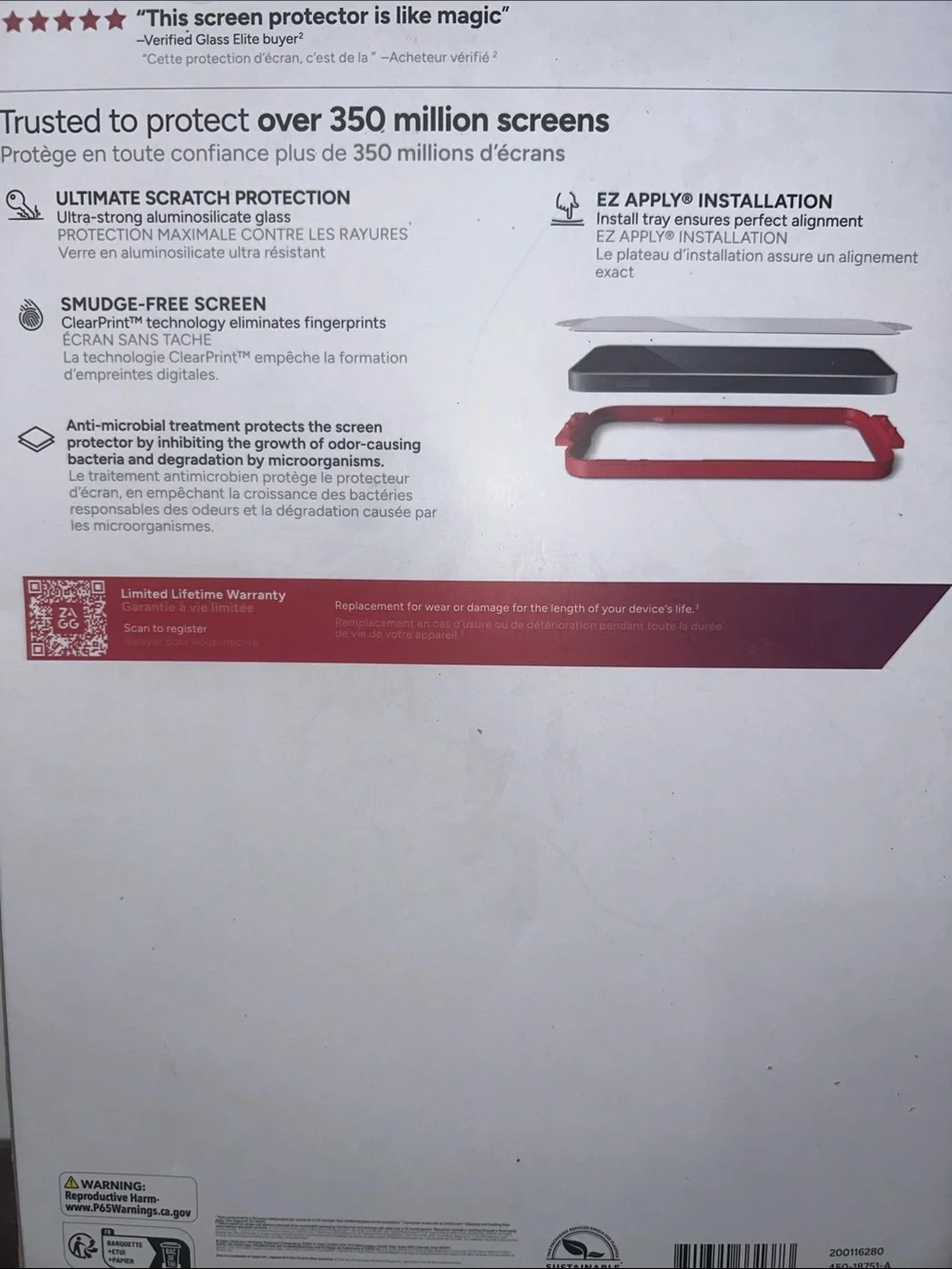 Glass Elite Protect Tempered Screen Protector for iPad Air 13-inch (M2) - Red